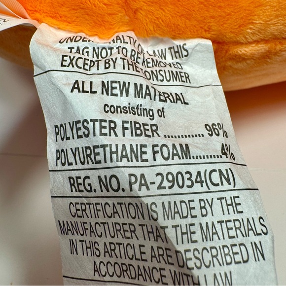 decorative throw pillow in the shape of a Mickey Mouse Pumpkin jack-o'-Lantern. - Picture 11 of 12